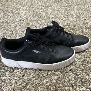 Puma Carina Black Casual Sneakers